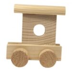 RAYHER WOODEN END WAGGON 6.5X4.5X7CM