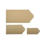 RAYHER MDF WOOD ELEMENTS SIGN 3PCS 18X9/12X6/8X4CM 2MM