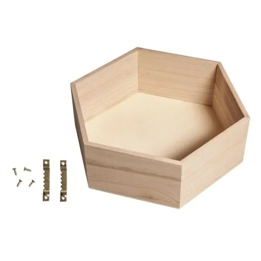 R62649000.jpg RAYHER WOODEN TRAY 28X24X8CM - Image 1