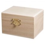 RAYHER WOODEN CASKET 9X7X6CM