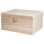 RAYHER WOODEN CASKET 15.5X11X8CM