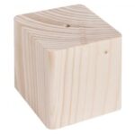 RAYHER WOODEN BASE/CUBE 5.5X5.5X5.5CM