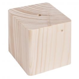 R62837000.jpg RAYHER WOODEN BASE/CUBE 6.5X6.5X6.5CM - Image 1