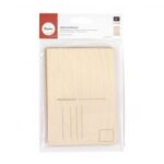 RAYHER WOODEN POSTCARD 2PCS 14.8X10.5X0.3CM