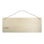 RAYHER WOODEN SIGN RECTANGLE 40X15X0.6CM