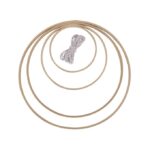 RAYHER BAMBOO RING SET [WITH CORD] D.12-30CM - Image 2