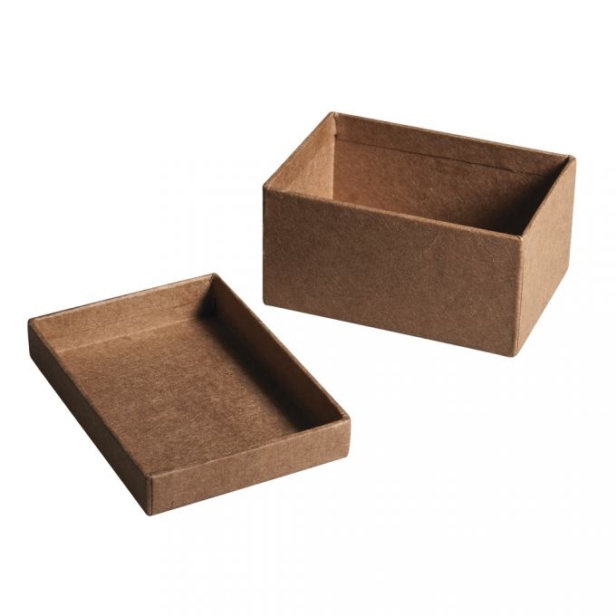 R67157000.jpg RAYHER PAPIER MACHE BOXES 4PCS 6X6X3CM - Image 1