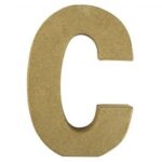 RAYHER PAPIER-MACHE LETTER C 4X1.5CM