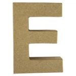 RAYHER PAPIER-MACHE LETTER E 4X1.5CM