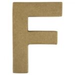 RAYHER PAPIER-MACHE LETTER F 4X1.5CM