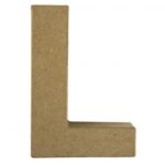 RAYHER PAPIER-MACHE LETTER L 4X1.5CM