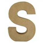 RAYHER PAPIER-MACHE LETTER S 4X1.5CM