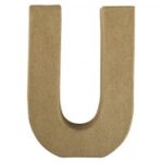 RAYHER PAPIER-MACHE LETTER U 4X1.5CM