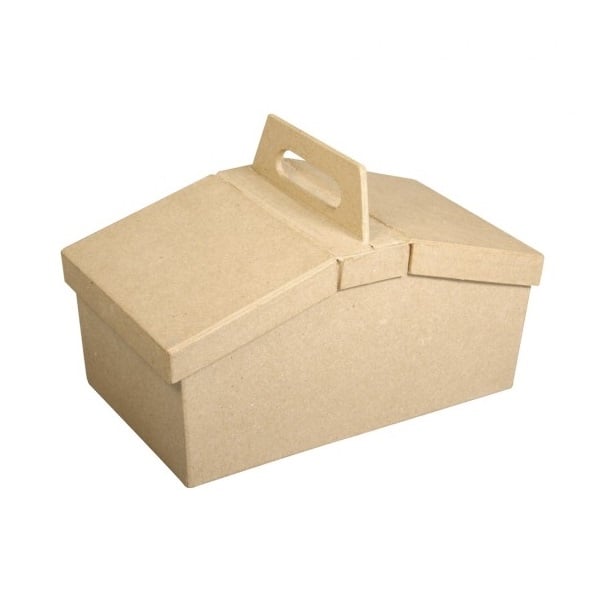 R71887000.jpg RAYHER PAPIER MACHE BASKET 20X11X13CM - Image 1