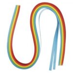 RAYHER QUILLING PAPER 80G 0.6X50CM 100PCS RAINBOW