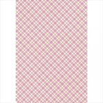 RAYHER DECO MACHE DECOUPAGE PAPER 27G 26X37.5CM 3PCS GINGHAM CHECK PATTERN PINK