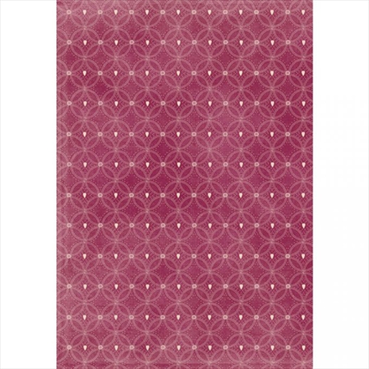 R71967000.jpg RAYHER DECO MACHE DECOUPAGE PAPER 27G 26X37.5CM 3PCS BORDEAUX HEARTS PATTERN - Image 1