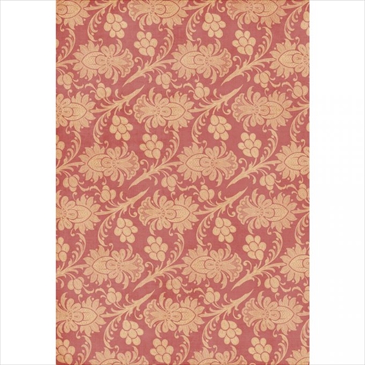 R71972000.jpg RAYHER DECO MACHE DECOUPAGE PAPER 27G 26X37.5CM 3PCS ORANGE FLOWERS PATTERN - Image 1