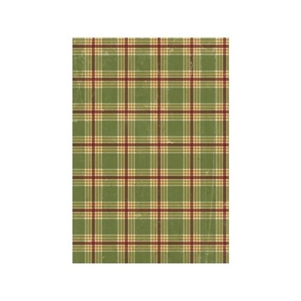 RAYHER DECO MACHE DECOUPAGE PAPER 27G 26X37.5CM 3PCS TARTAN CHECK PATTERN