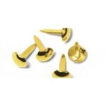 RAYHER BRADS ROUND 4+8MM 75PCS GOLD