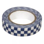 RAYHER WASHI PAPER TAPE 15MMX15M CHESS BOARD BLUE