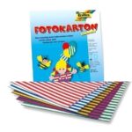 RAYHER CARTON PAPER 300G 25X35CM 10SH ASSORTED [WITH STRIPES]