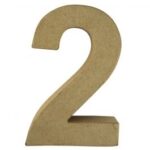 RAYHER PAPIER-MACHE NUMBER 2 10X1CM