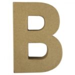 RAYHER PAPIER-MACHE LETTER B 10X1CM
