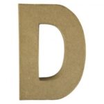 RAYHER PAPIER-MACHE LETTER D 10X1CM