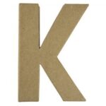 RAYHER PAPIER-MACHE LETTER K 10X1CM