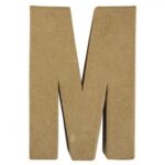 RAYHER PAPIER-MACHE LETTER M 10X1CM