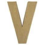 RAYHER PAPIER-MACHE LETTER V 10X1CM