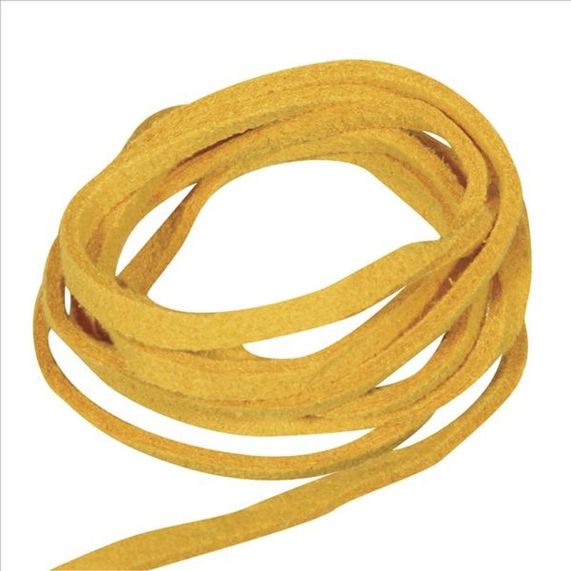 R8300030.jpg RAYHER MICRO SUEDE CORD 3MM/2.5M MAIZE - Image 1