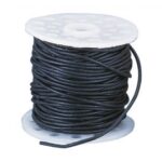 RAYHER ROUND COW LEATHER CORD 2MM/1M BLACK