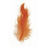 RAYHER DECORATIVE FEATHER 5-10CM 5G ORANGE
