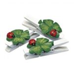 RAYHER WOODEN PEG SHAMROCK 5CM 6PCS