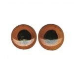 RAYHER GLASS ANIMALS EYES D.8MM 10PCS DARK BROWN [TO SEW ON]