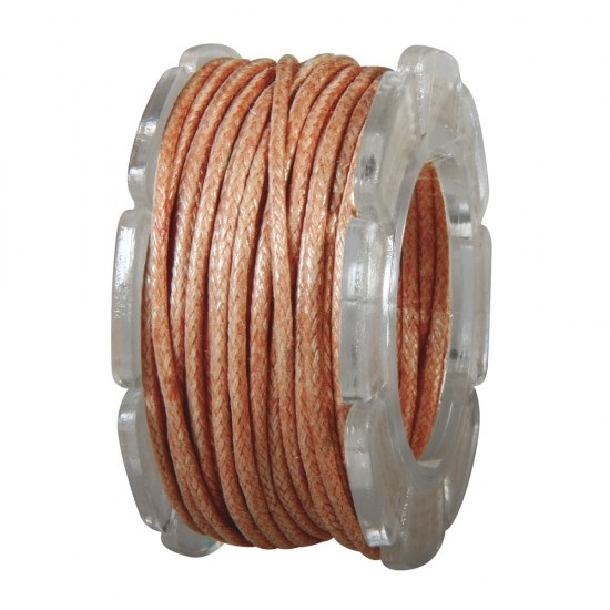 R8921334.jpg RAYHER COTTON CORD WAXED 1MM/5M ORANGE - Image 1