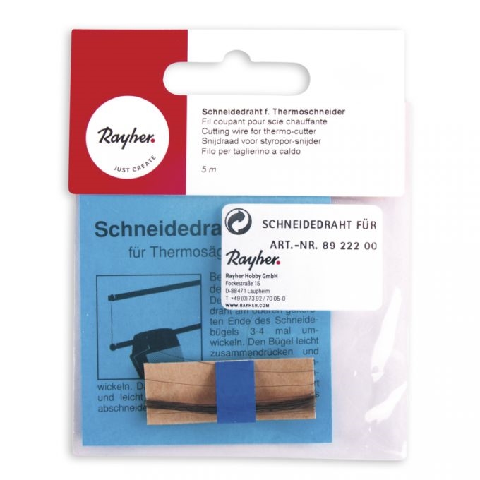 R8922400.jpg RAYHER CUTTING WIRE FOR THERMO-CUTTER 5M - Image 1