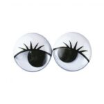RAYHER WIGGLING EYES  EYELASH 10MM 6PCS