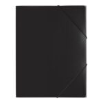 DISPACO FOLDER 37X53X0.5CM [WITH ELASTIC] BLACK