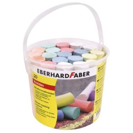 EBERHARD FABER STREET MARKING CHALK 20PCS MIXED COLOURS