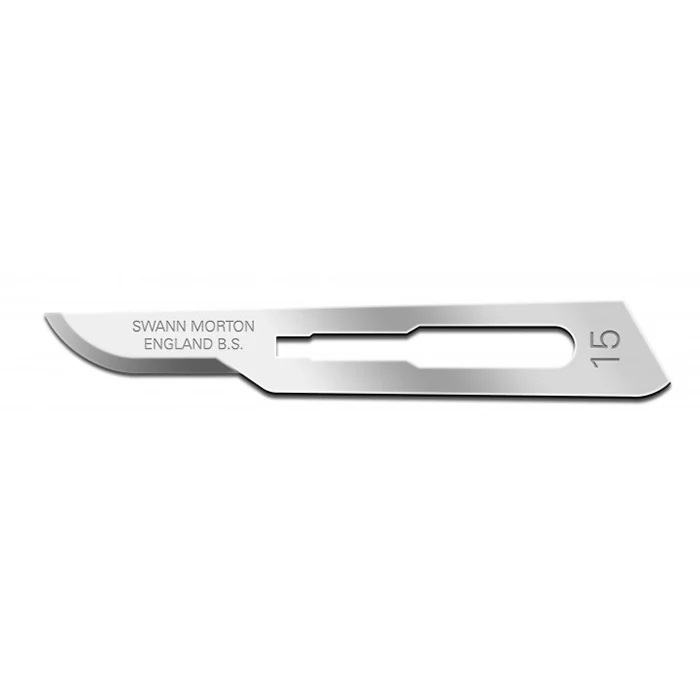 PMS0205BL.jpg SWANN-MORTON SURGICAL BLADE No.15 - Image 1