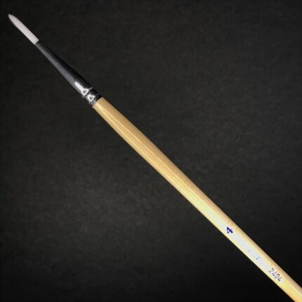 BRUSH WHITE TAKLON ROUND [LH] 2404 No.4