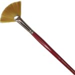 RAINBOW BRUSH GOLD TAKLON FAN [LH] 2610 No.6