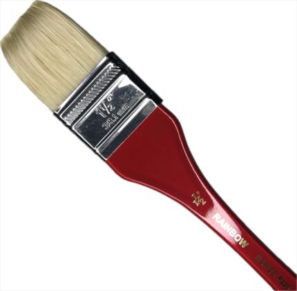 RAINBOW BRUSH WHITE BRISTLE HAKE [LH] P220 No.1.5IN