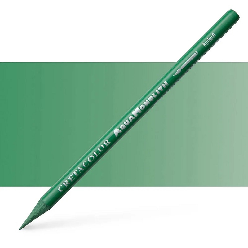 CR25184.jpg CRETACOLOR AQUA MONOLITH WOODLESS PENCIL GRASS GREEN - Image 1