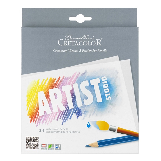 CR28124.jpg CRETACOLOR ARTIST STUDIO 24 WATERCOLOR PENCILS - Image 1