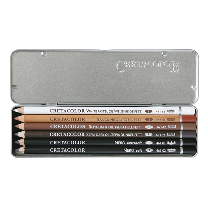 CR40007.jpg CRETACOLOR OIL PENCIL POCKET SET 6PCS - Image 1