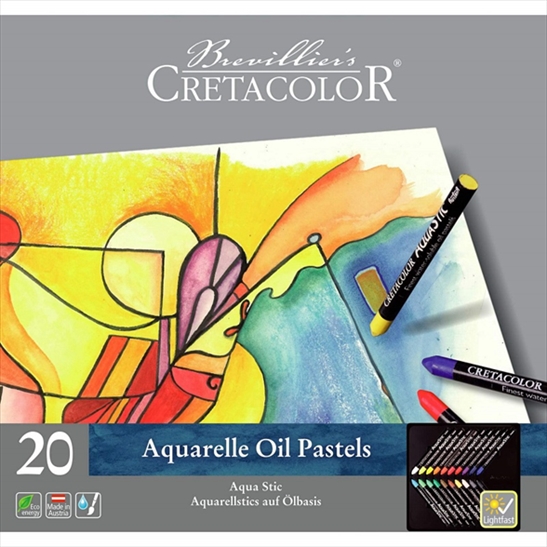 CR45020.jpg CRETACOLOR AQUASTIC OIL PASTEL 20PCS SET - Image 1